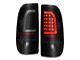 C-Light Bar Style LED Tail Lights; Black Housing; Smoked Lens (99-07 F-250 Super Duty)