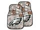 Carpet Front Floor Mats with Philadelphia Eagles Logo; Camo (Universal; Some Adaptation May Be Required)