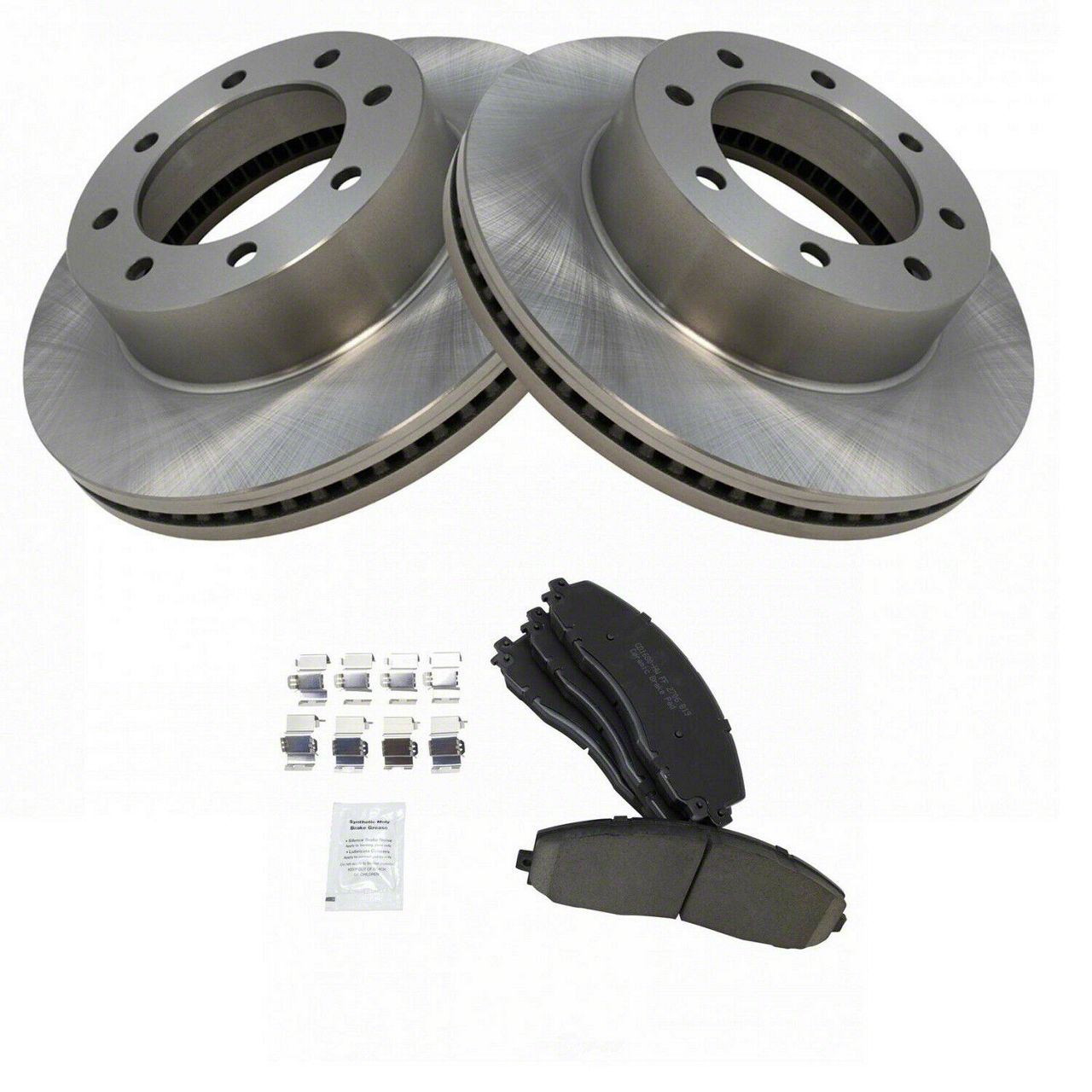 F-250 Super Duty Ceramic 8-Lug Brake Rotor and Pad Kit; Front (13-19 ...