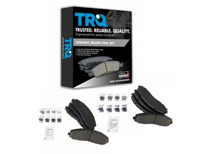 Ceramic Brake Pads; Front and Rear (13-22 F-250 Super Duty)