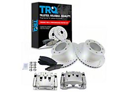 Ceramic Performance 8-Lug Brake Rotor, Pad, Brake Fluid and Caliper Kit; Front (11-12 F-250 Super Duty)