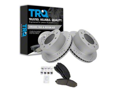 Ceramic Performance 8-Lug Brake Rotor and Pad Kit; Front (13-19 4WD F-250 Super Duty)