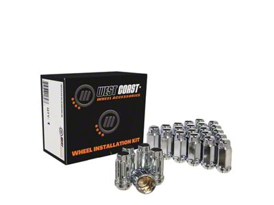 Chrome Acorn Lug Nuts; M14x1.5; Set of 32 (11-25 F-250 Super Duty)