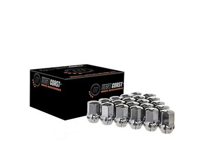 Chrome OE Style Lug Nuts; M14x1.5; Set of 32 (05-25 F-250 Super Duty)