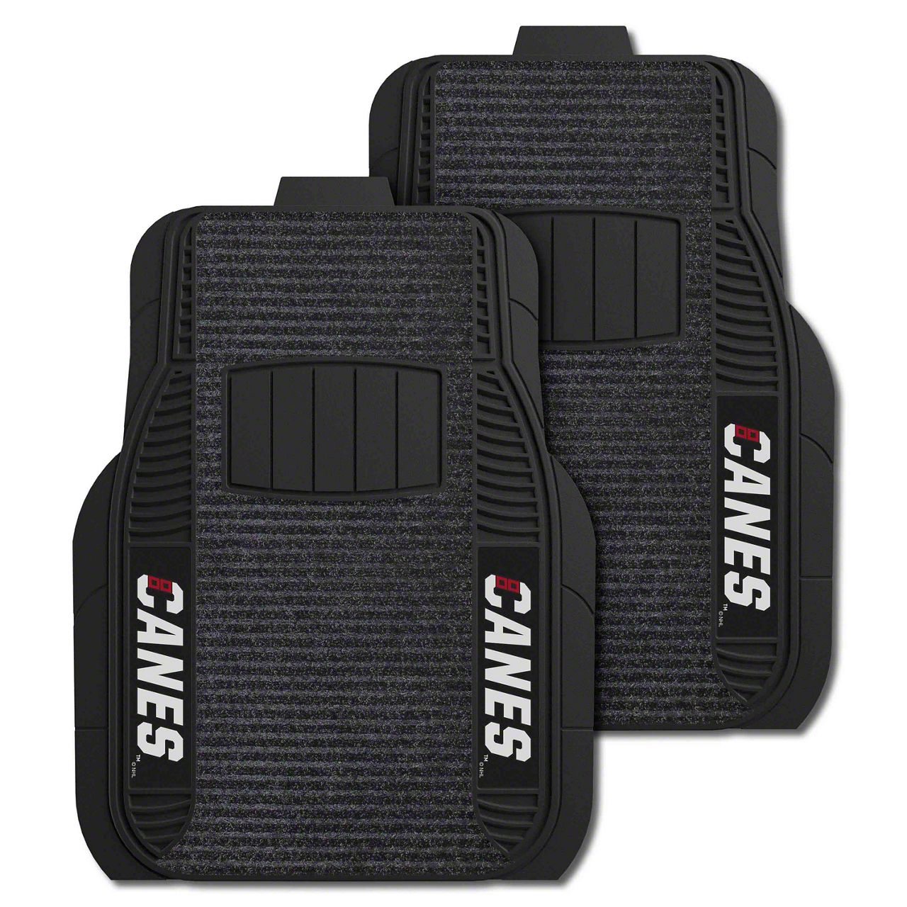 F250 Super Duty Deluxe Front Floor Mats with Carolina Hurricanes Logo