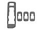 Door Switch Trim Accent Trim; Forged Carbon Fiber (17-22 F-250 Super Duty)