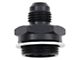 Dual Feed Carburetor Fitting; -6AN x 7/8-20; Black