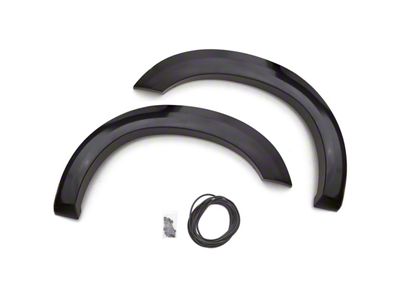 Elite Series Extra Wide Style Fender Flares; Front; Smooth Black (99-07 F-250 Super Duty)