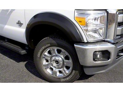 Elite Series Extra Wide Style Fender Flares; Rear; Smooth Black (99-07 F-250 Super Duty)