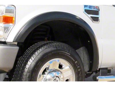 Elite Series Sport Style Fender Flares; Front; Smooth Black (08-10 F-250 Super Duty)