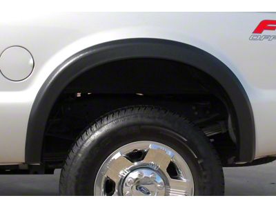 Elite Series Sport Style Fender Flares; Rear; Textured Black (08-10 F-250 Super Duty)