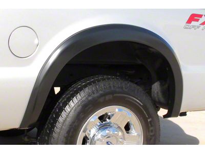 Elite Series Sport Style Fender Flares; Front and Rear; Smooth Black (08-10 F-250 Super Duty)