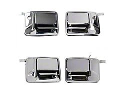 Exterior Door Handles; Front and Rear; Chrome (11-16 F-250 Super Duty SuperCrew)