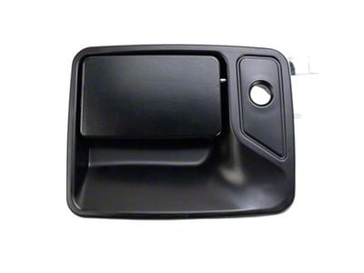 Exterior Door Handles; Front; Black (11-16 F-250 Super Duty w/o Passenger Side Lock Provision)