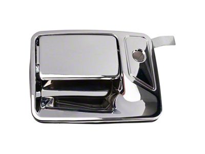 Exterior Door Handles; Front; Chrome (11-16 F-250 Super Duty w/o Passenger Side Lock Provision)