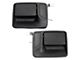 Exterior Door Handles; Rear; Textured Black (11-16 F-250 Super Duty SuperCrew)