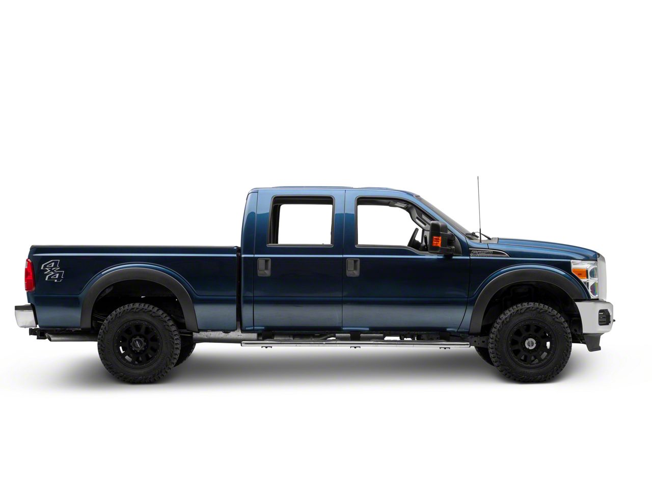 F-250 Super Duty Factory Style Fender Flares; Smooth Black (11-16 F-250 ...