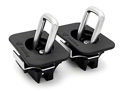 Flush Fit Angled Retractable Tie Down Anchors; Set of Two (17-25 F-250 Super Duty)