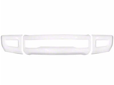 Front Bumper Cover with Fog Light Openings; Gloss White (17-19 F-250 Super Duty)