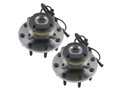 Front Wheel Bearing and Hub Assembly Set (99-01 4WD F-250 Super Duty w/ 4-Wheel ABS; 02-04 4WD F-250 Super Duty)