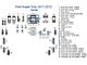 Full Dash Trim Kit; Marble Burlwood Finish (11-12 F-250 Super Duty Regular Cab, SuperCab)