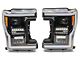 Full LED Headlights; Black Housing; Clear Lens (17-19 F-250 Super Duty w/ Factory Halogen Headlights)