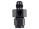 Gauge Port Adapter; -6AN Male x -6AN Female; Black