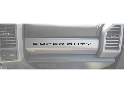 Glove Box Insert Letters; Forged Carbon Fiber (17-22 F-250 Super Duty)