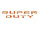 Glovebox Letter Inserts; Gloss Orange (23-24 F-250 Super Duty)