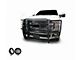 Grille Guard with 5.30-Inch Black Round Flood LED Lights; Black (17-22 F-250 Super Duty)