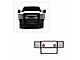 Grille Guard with 5.30-Inch Red Round Flood LED Lights; Black (11-16 F-250 Super Duty)