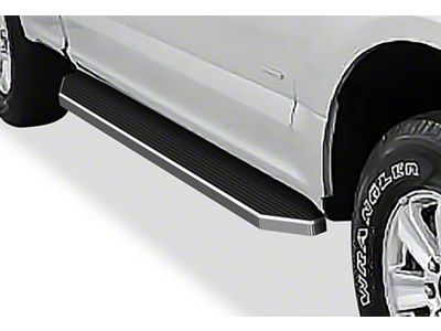 H-Style Running Boards; Polished (17-24 F-250 Super Duty SuperCab)
