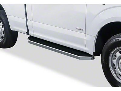 H-Style Running Boards; Polished (17-25 F-250 Super Duty Regular Cab)