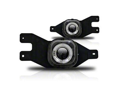 Halo Projector Fog Lights; Clear (01-04 F-250 Super Duty)