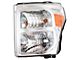 Halogen Headlights; Chrome Housing; Clear Lens (11-16 F-250 Super Duty)