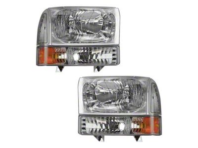 Halogen Headlights and Parking Light Set (02-04 F-250 Super Duty w/ Composite Headlights)