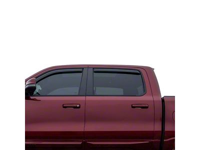 In-Channel Rain Guards; Front and Rear; Smoke (99-16 F-250 Super Duty SuperCrew)