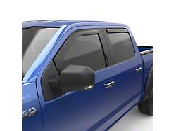 EGR In-Channel Window Visors; Front and Rear; Matte Black (17-25 F-250 Super Duty SuperCab)