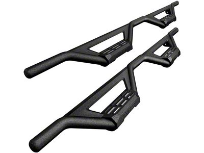 Lander Drop Side Step Bars; Textured Black (11-16 F-250 Super Duty SuperCrew)