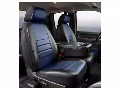 LeatherLite Series Front Seat Covers; Blue (11-16 F-250 Super Duty w/ Bench Seat)