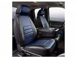 Fia LeatherLite Series Front Seat Covers; Blue (17-25 F-250 Super Duty w/ Bench Seat)