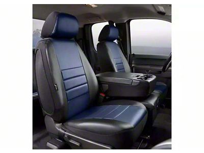 LeatherLite Series Front Seat Covers; Blue (17-24 F-250 Super Duty w/ Bench Seat)