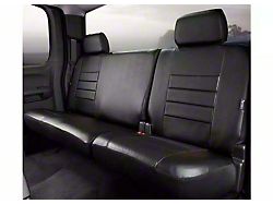 Fia LeatherLite Series Rear Seat Cover; Black (17-25 F-250 Super Duty SuperCrew)