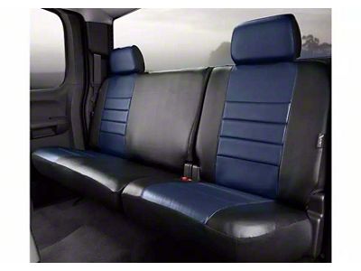 LeatherLite Series Rear Seat Cover; Blue (17-24 F-250 Super Duty SuperCrew)