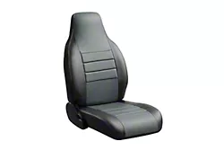 Fia LeatherLite Series Rear Seat Cover; Gray (17-22 F-250 Super Duty SuperCab)