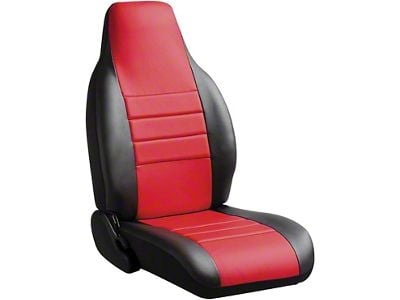 Fia LeatherLite Series Rear Seat Cover; Red (11-16 F-250 Super Duty SuperCab, SuperCrew)