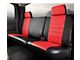 Fia LeatherLite Series Rear Seat Cover; Red (17-24 F-250 Super Duty SuperCrew)