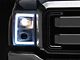 LED C-Bar Projector Style Headlights; White Housing; Clear Lens (11-16 F-250 Super Duty)