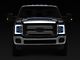 LED C-Bar Projector Style Headlights; White Housing; Clear Lens (11-16 F-250 Super Duty)