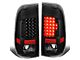 LED Tail Lights; Black Housing; Clear Lens (11-16 F-250 Super Duty)